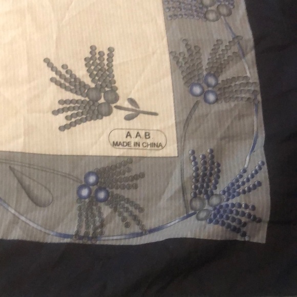 A.A.B. Scarf Blue,Gray, Beige - Picture 2 of 7